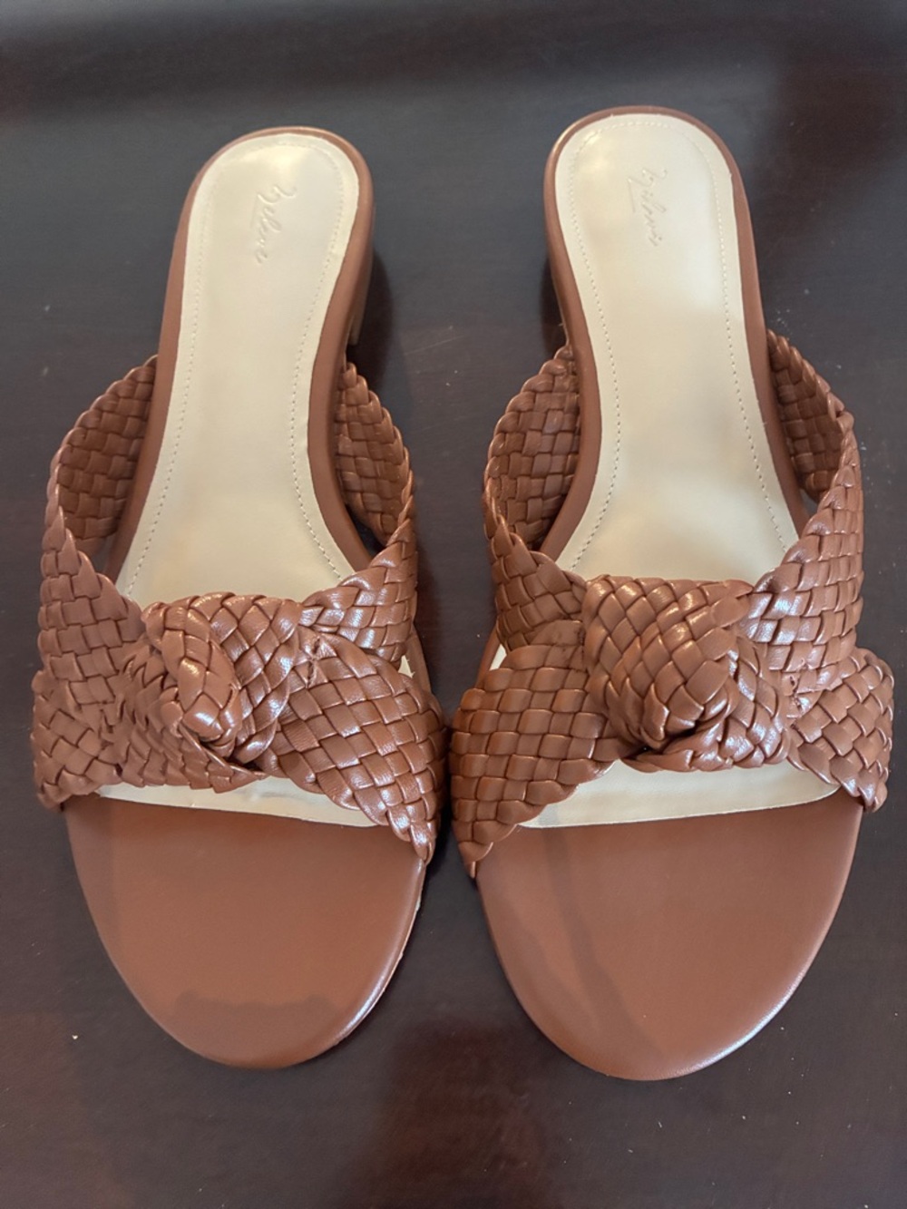 Zeleve from Saks Braided Slide Sandals in Brown - Women- brand new